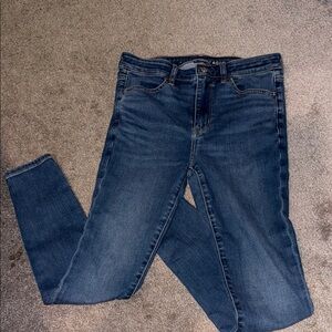 American Eagle High Rise Jegging Brilliant Blue